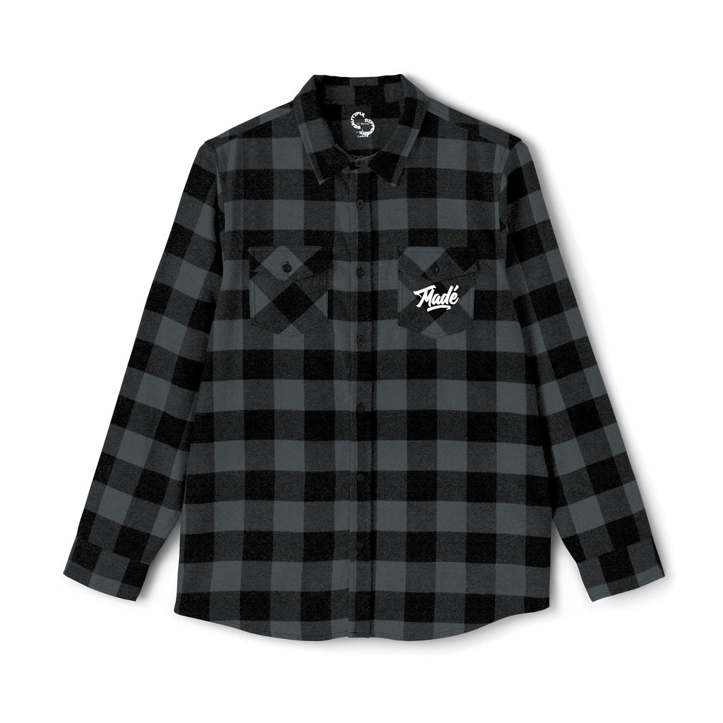 PENGU "Penguin Threads" Buffalo Plaid Flannel Shirt — Branded Logo Chest & Back