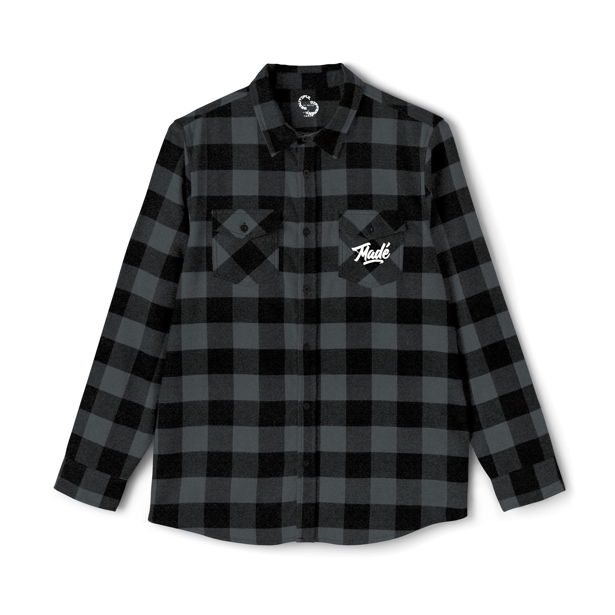 PENGU "Penguin Threads" Buffalo Plaid Flannel Shirt — Branded Logo Chest & Back