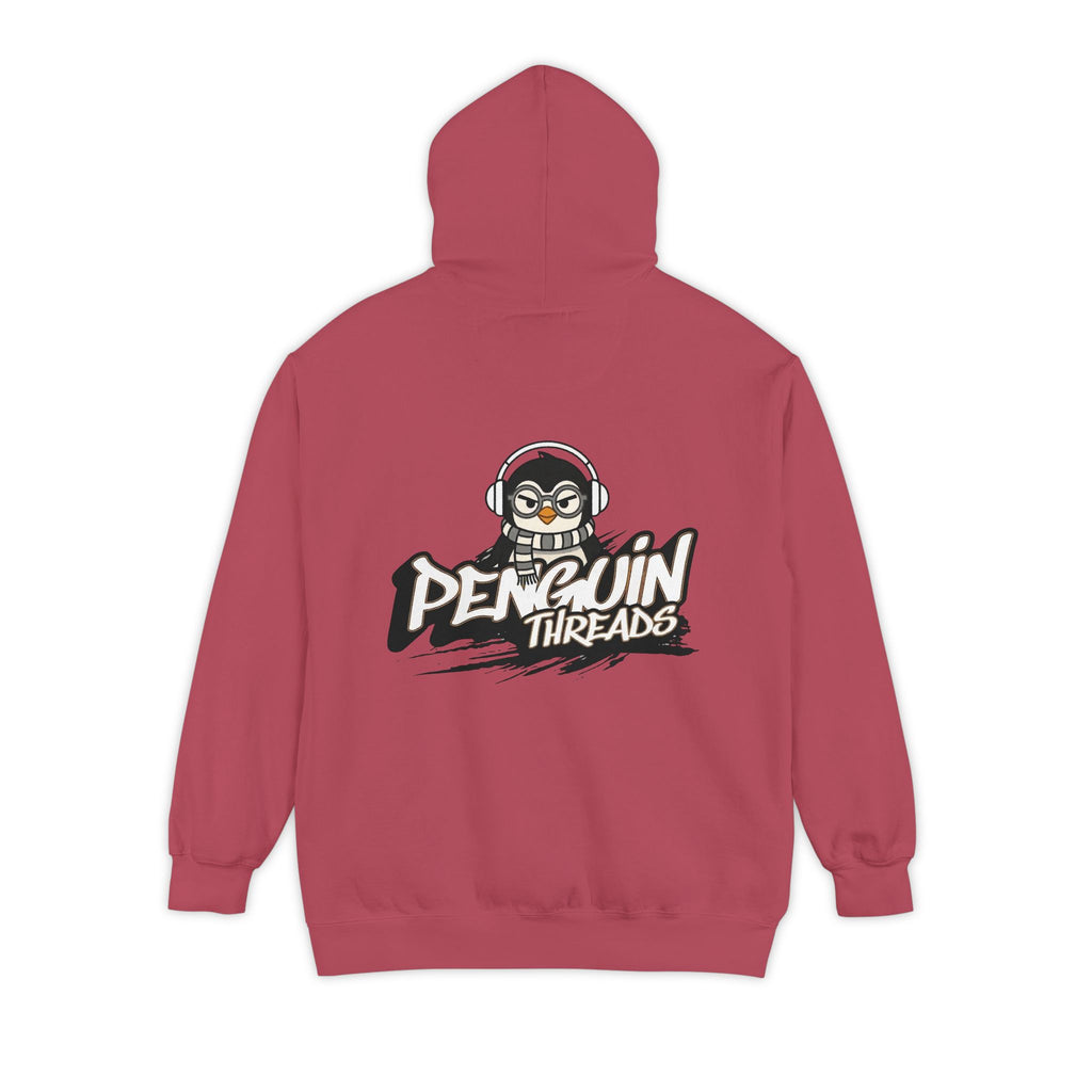 PENGU Penguin Threads Hoodie — Minimal "TMJ" Chest Graphic