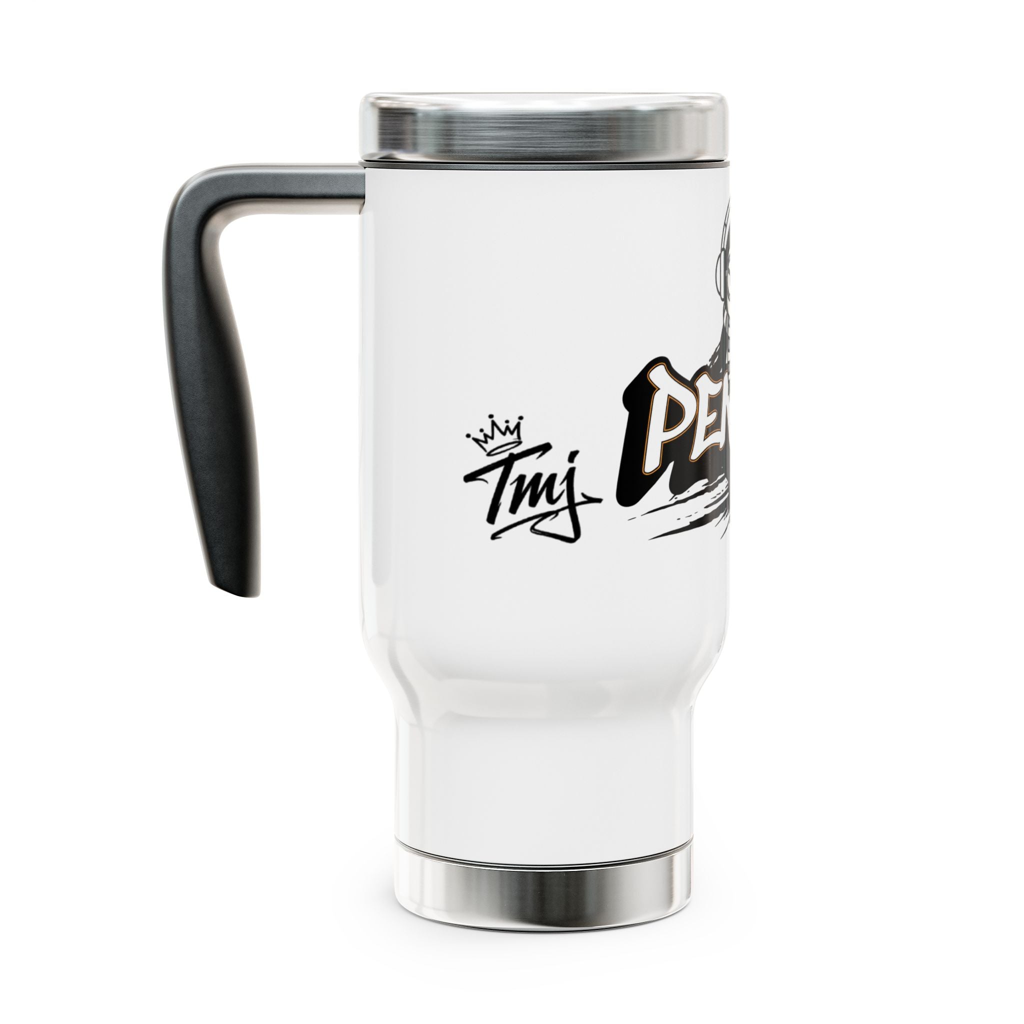 PENGU Penguin Kits Travel Mug — 14oz Stainless Steel Insulated Tumbler with Handle