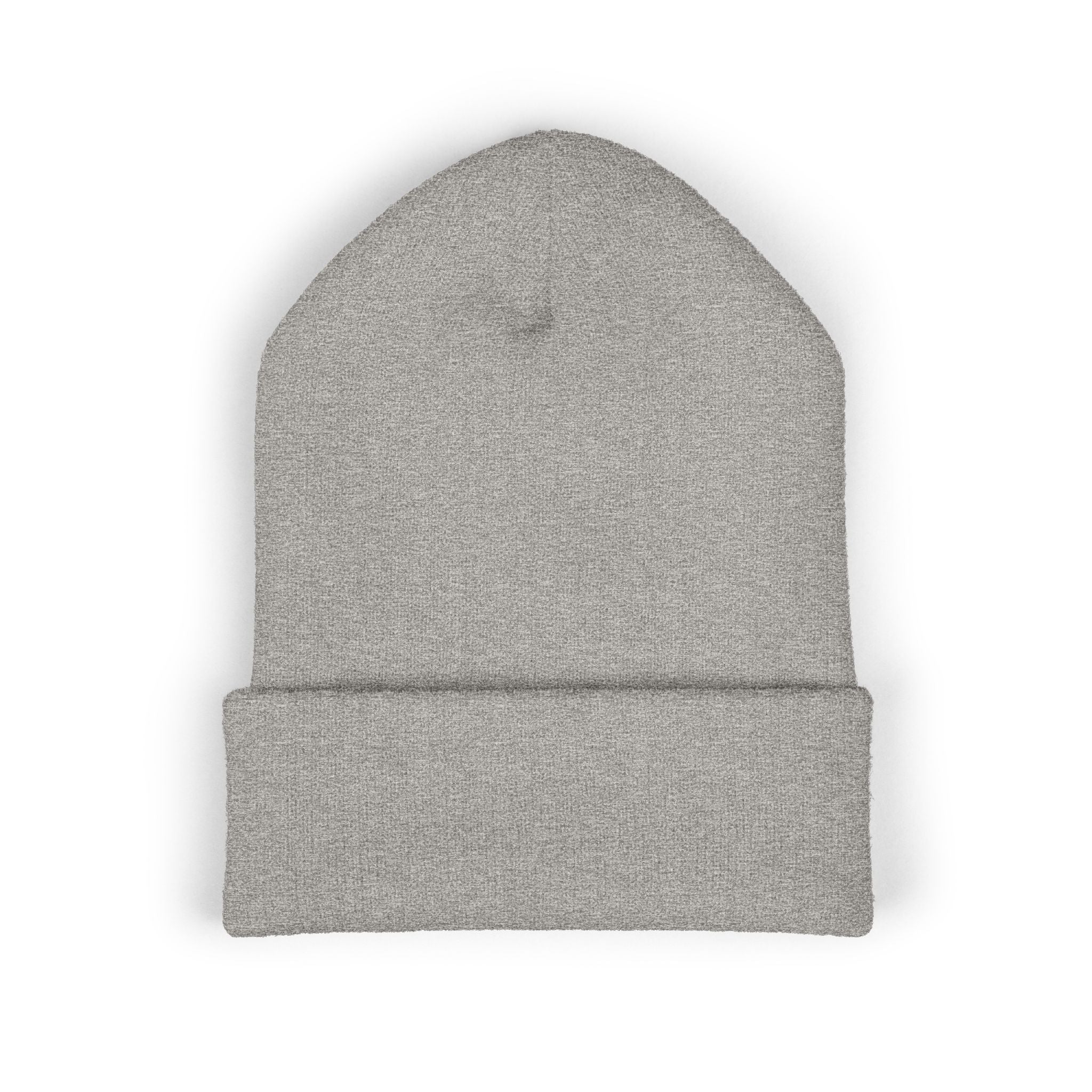 Embroidered TMJ Crown Beanie — Classic Cuffed Knit Hat