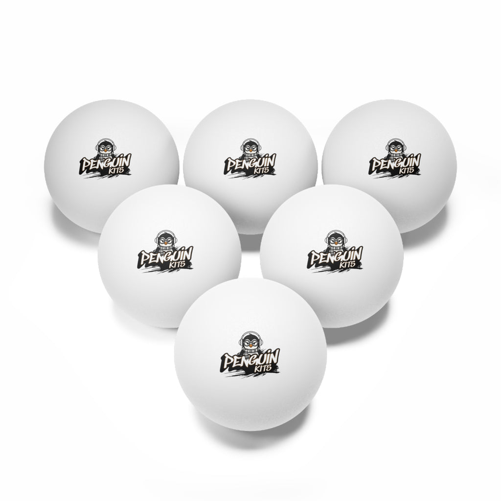 PENGU Ping Pong Balls — Pack of 6 with Penguin Kits Logo