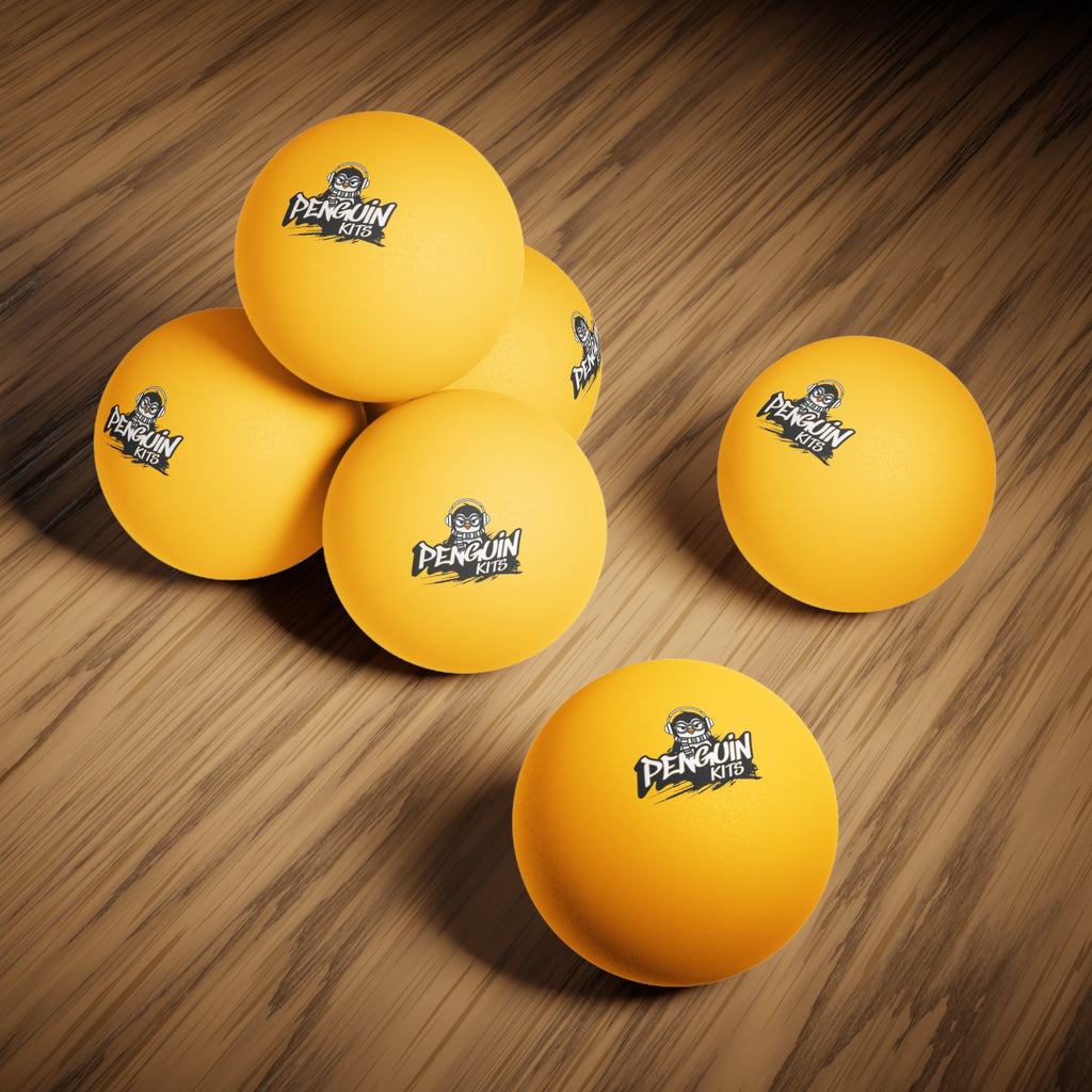 PENGU Ping Pong Balls — Pack of 6 with Penguin Kits Logo