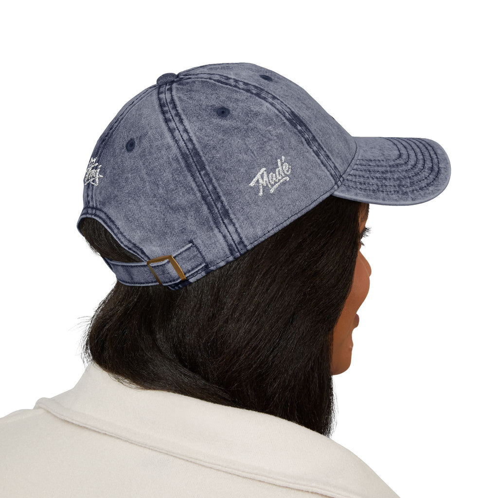 PENGU Vintage Embroidered Baseball Cap — 'Penguin Threads' Logo
