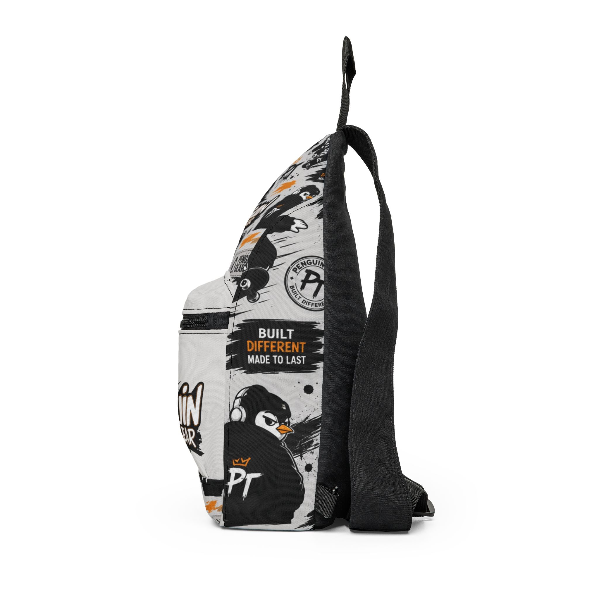 PENGU Penguin Gear Sling Bag – Graphic Streetwear Crossbody with Logo Print