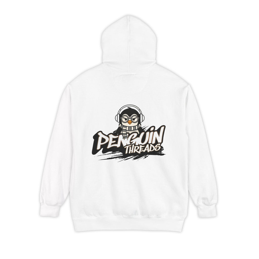 PENGU Penguin Threads Hoodie — Minimal "TMJ" Chest Graphic