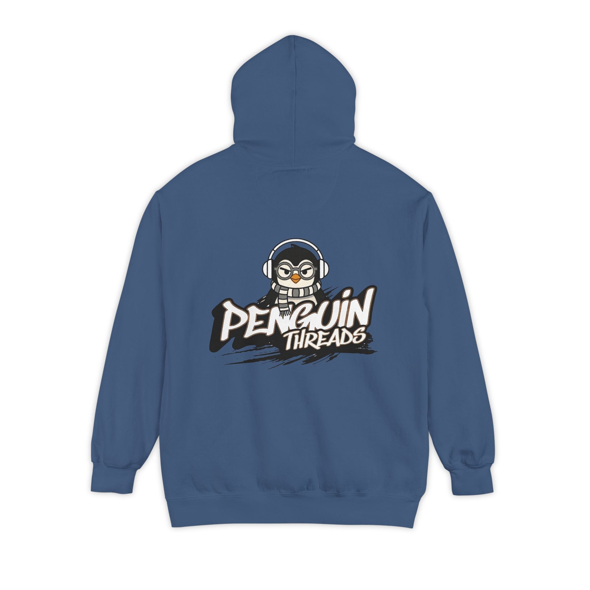 PENGU Penguin Threads Hoodie — Minimal "TMJ" Chest Graphic