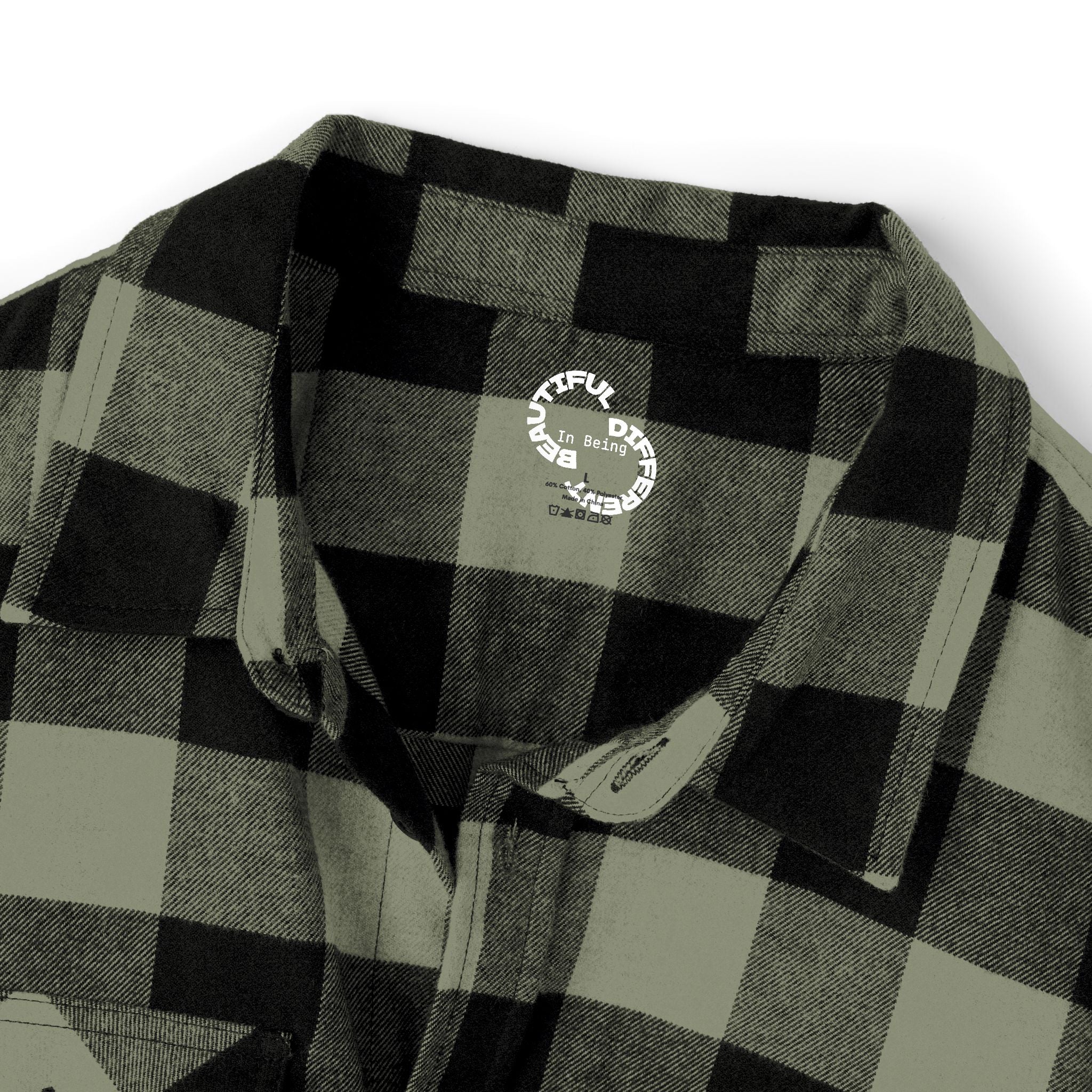 PENGU "Penguin Threads" Buffalo Plaid Flannel Shirt — Branded Logo Chest & Back