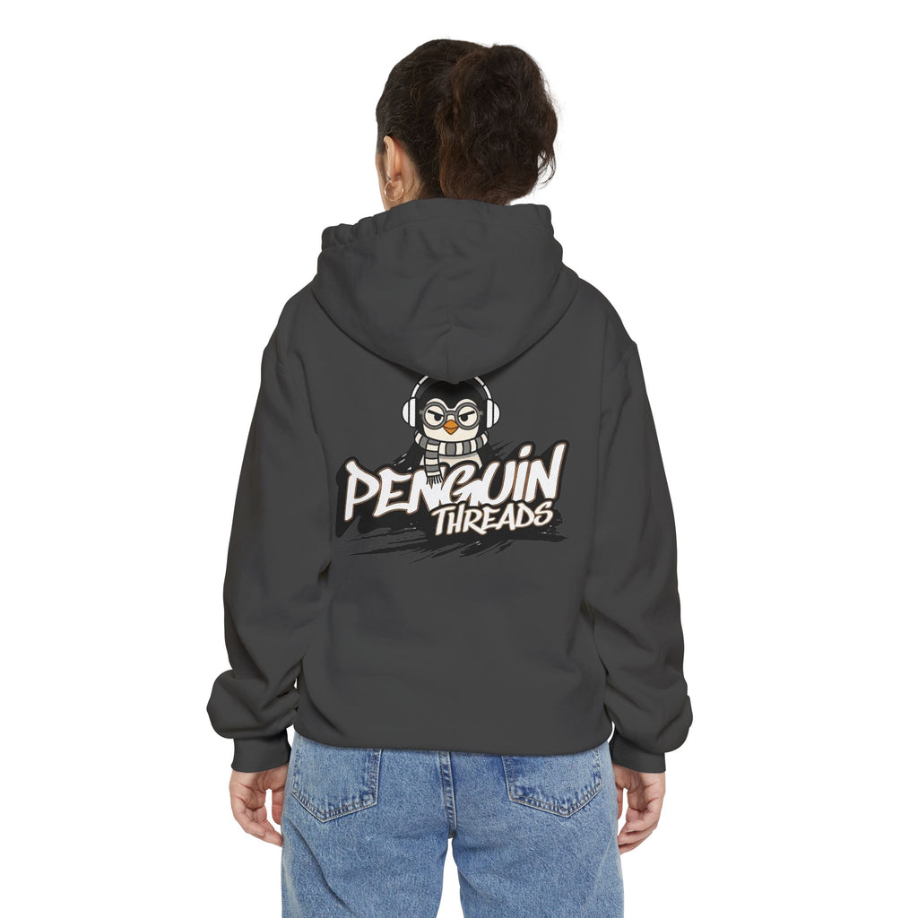 PENGU Penguin Threads Hoodie — Minimal "TMJ" Chest Graphic