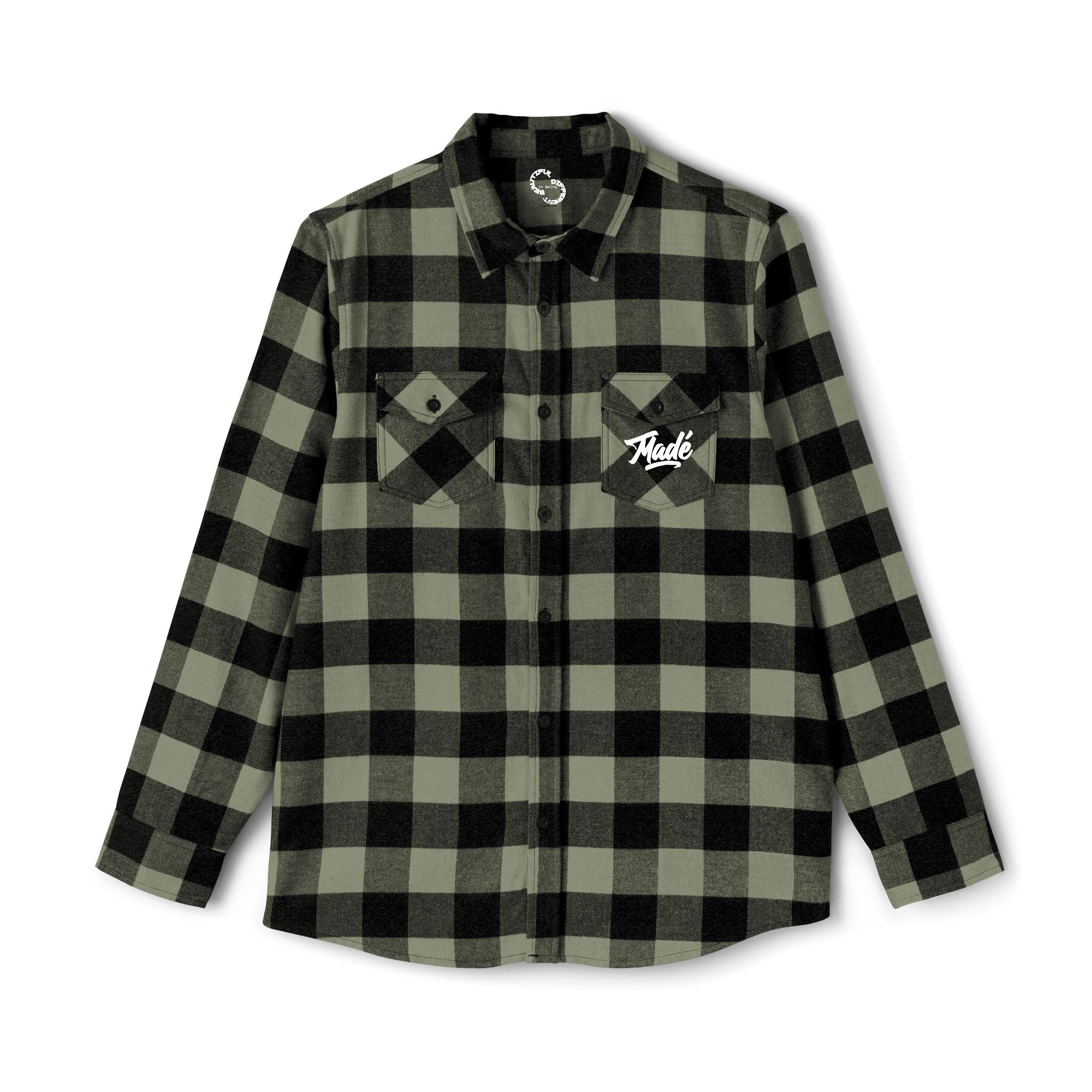 PENGU "Penguin Threads" Buffalo Plaid Flannel Shirt — Branded Logo Chest & Back