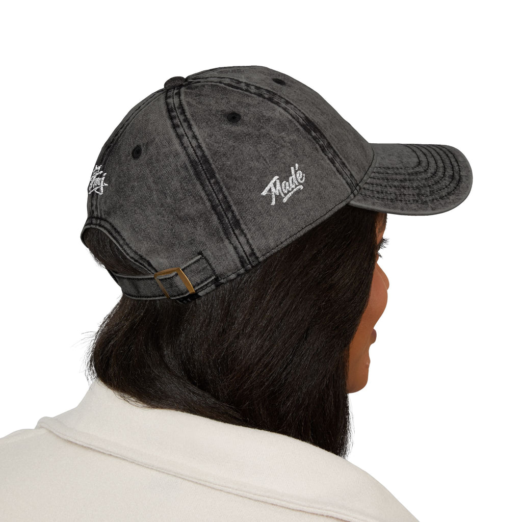 PENGU Vintage Embroidered Baseball Cap — 'Penguin Threads' Logo