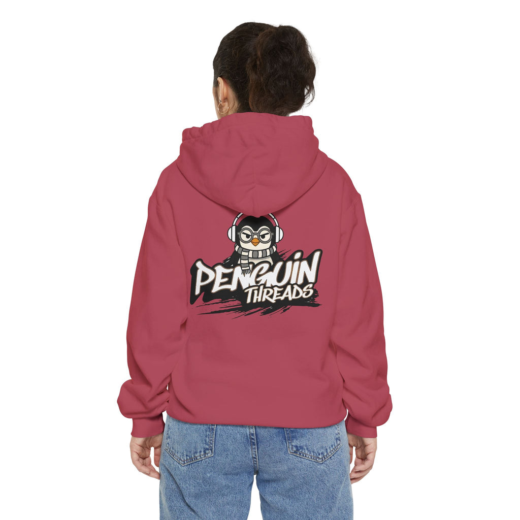 PENGU Penguin Threads Hoodie — Minimal "TMJ" Chest Graphic