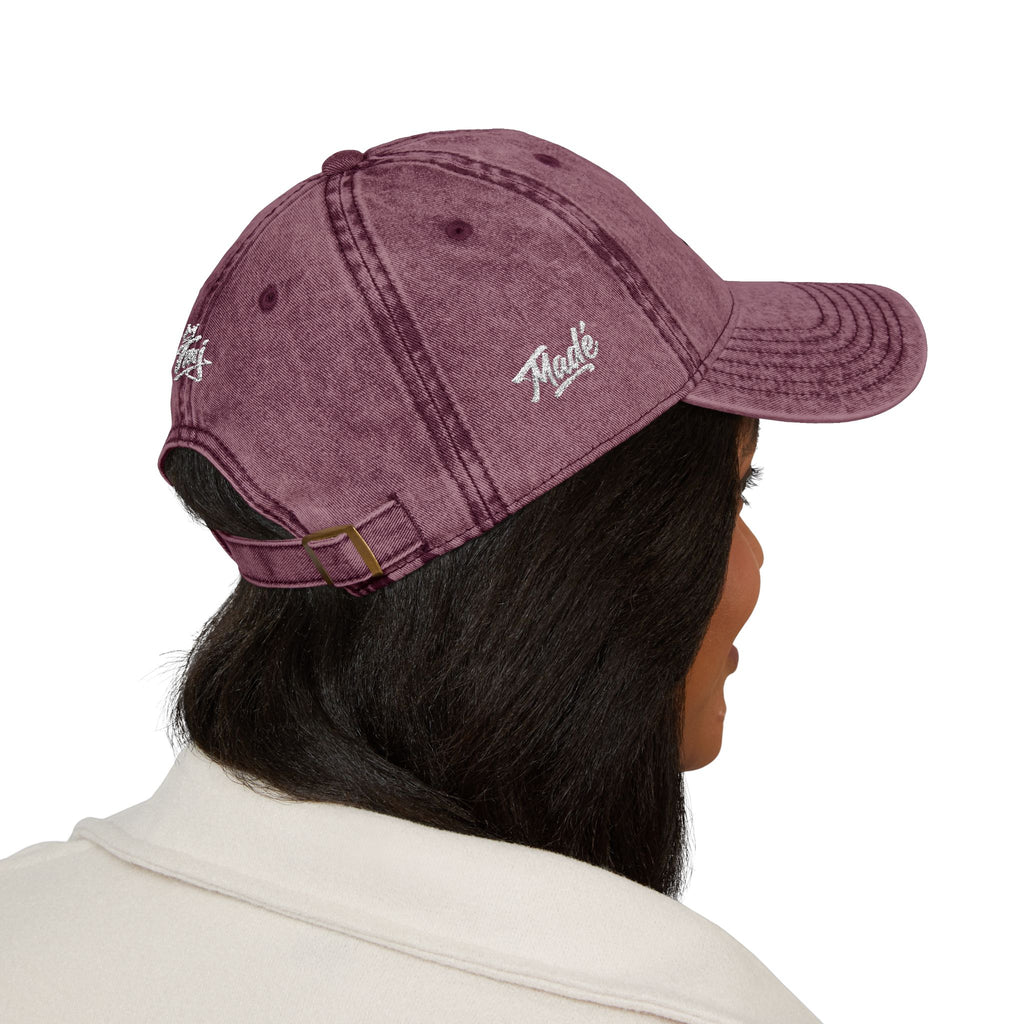 PENGU Vintage Embroidered Baseball Cap — 'Penguin Threads' Logo