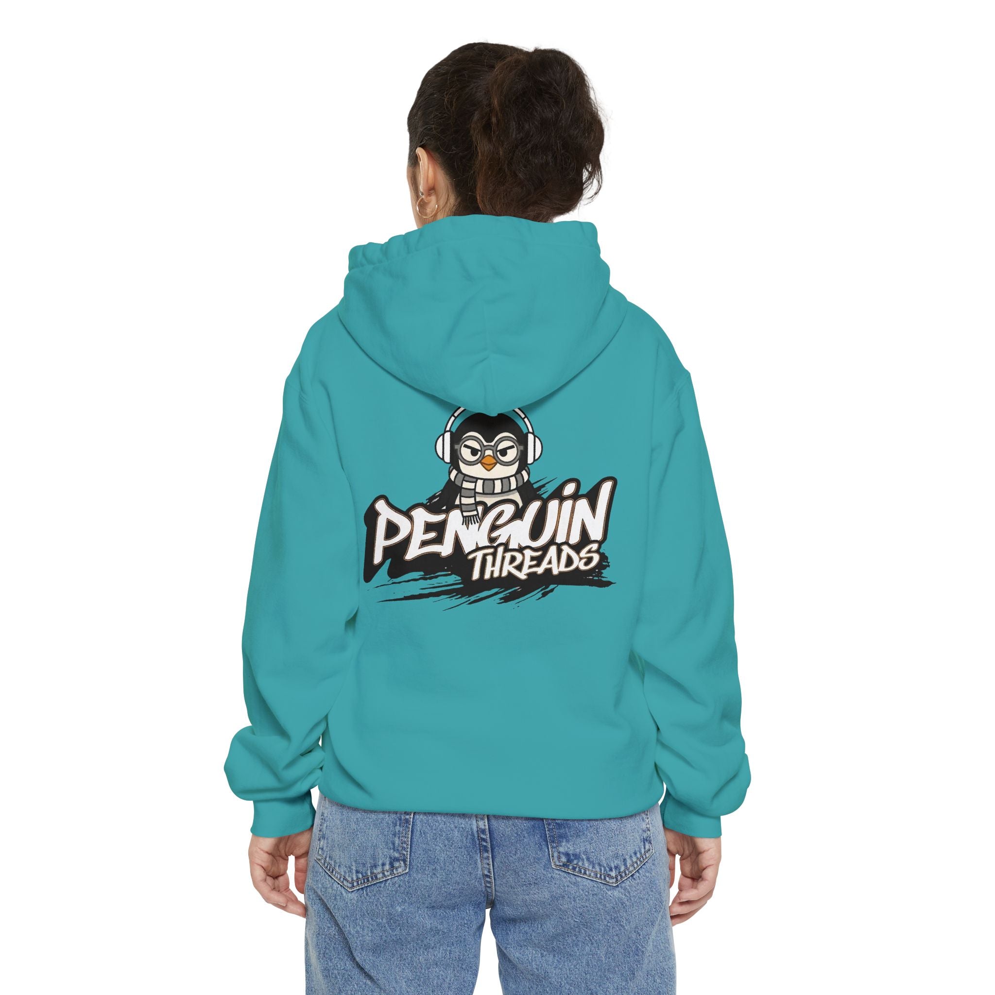 PENGU Penguin Threads Hoodie — Minimal "TMJ" Chest Graphic