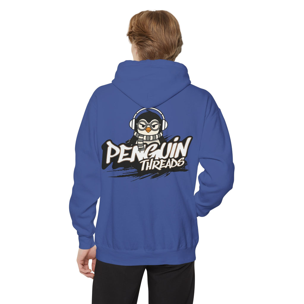 PENGU Penguin Threads Hoodie — Minimal "TMJ" Chest Graphic