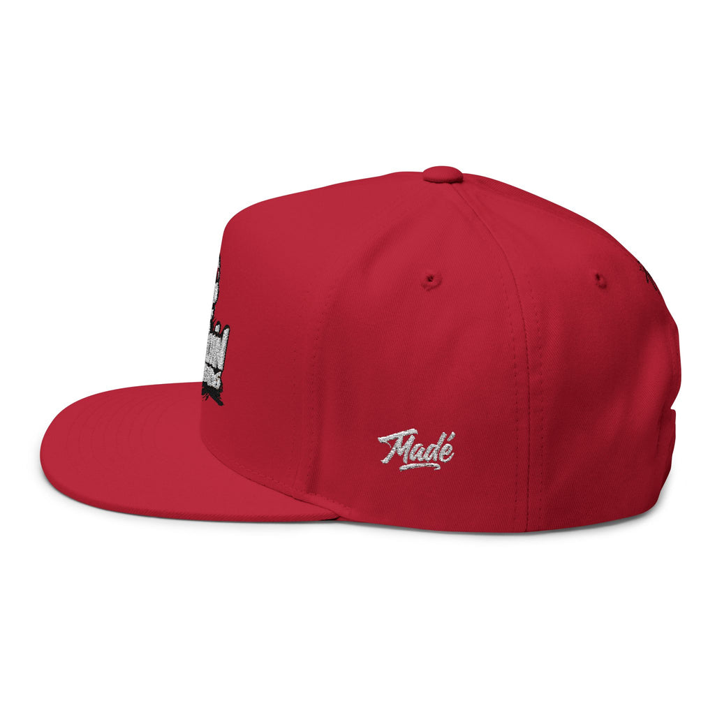 PENGU Penguin Threads Embroidered Flat Bill Cap