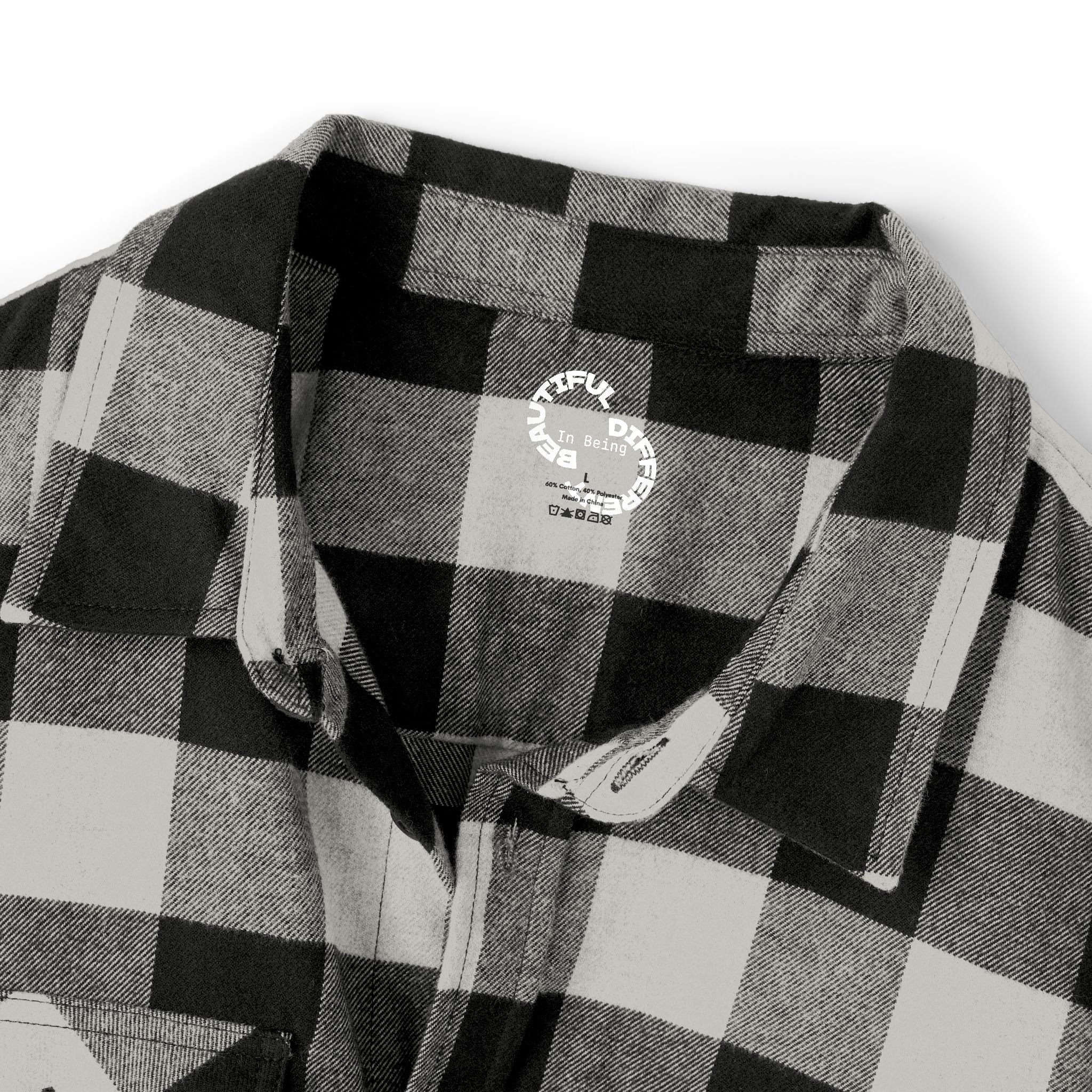 PENGU "Penguin Threads" Buffalo Plaid Flannel Shirt — Branded Logo Chest & Back