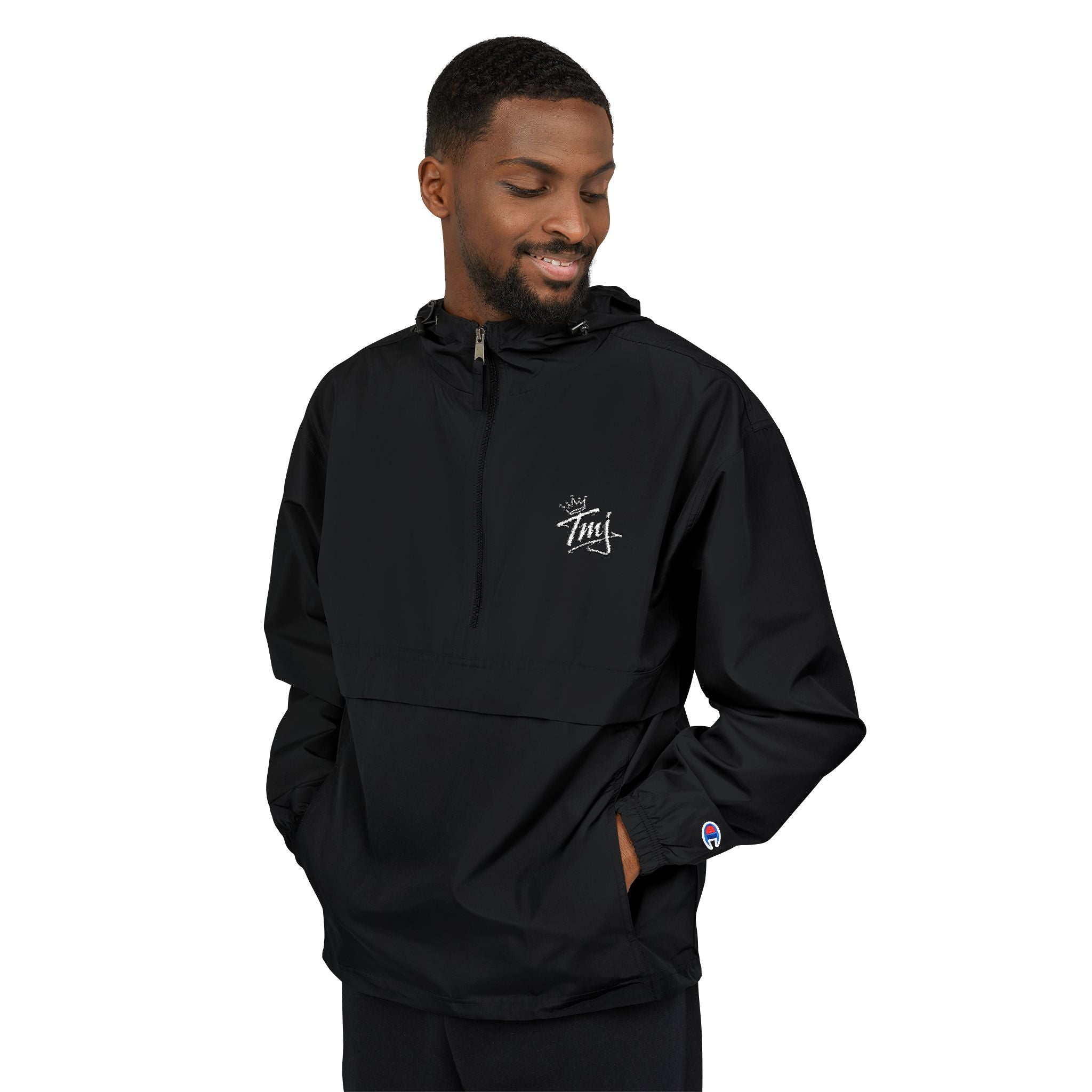 PENGU Champion Packable Anorak Jacket With 'TMJ' Crest