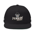 PENGU Penguin Threads Embroidered Flat Bill Cap