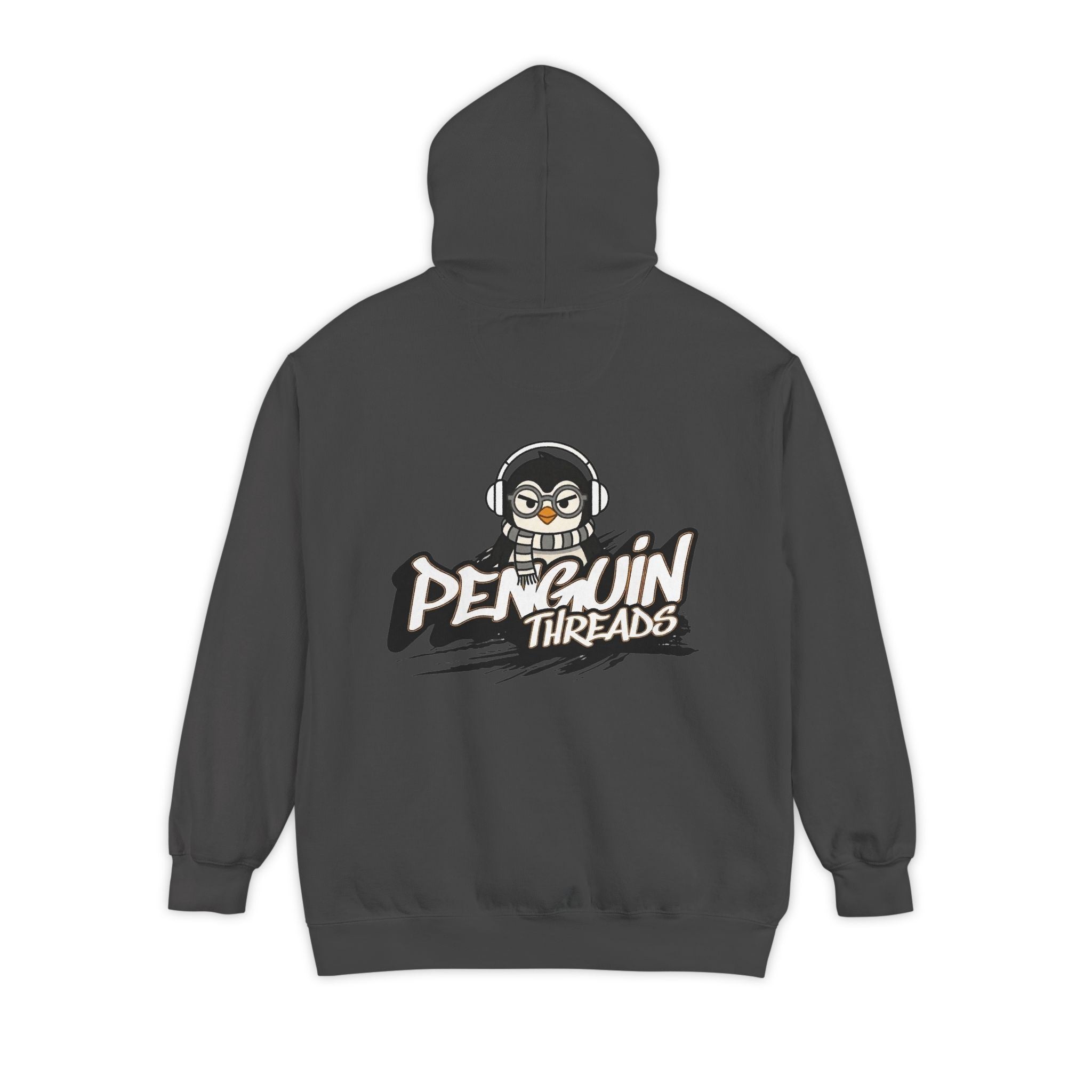 PENGU Penguin Threads Hoodie — Minimal "TMJ" Chest Graphic