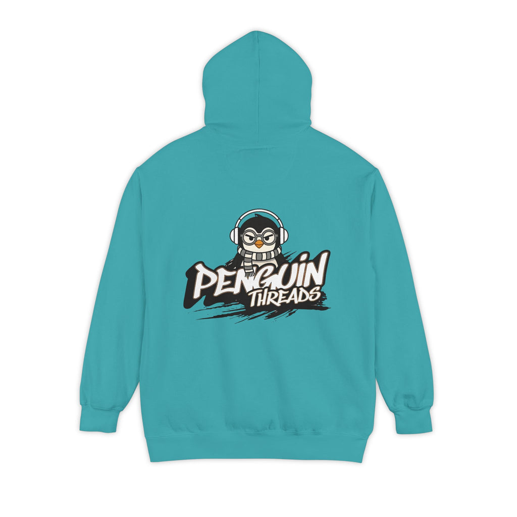 PENGU Penguin Threads Hoodie — Minimal "TMJ" Chest Graphic
