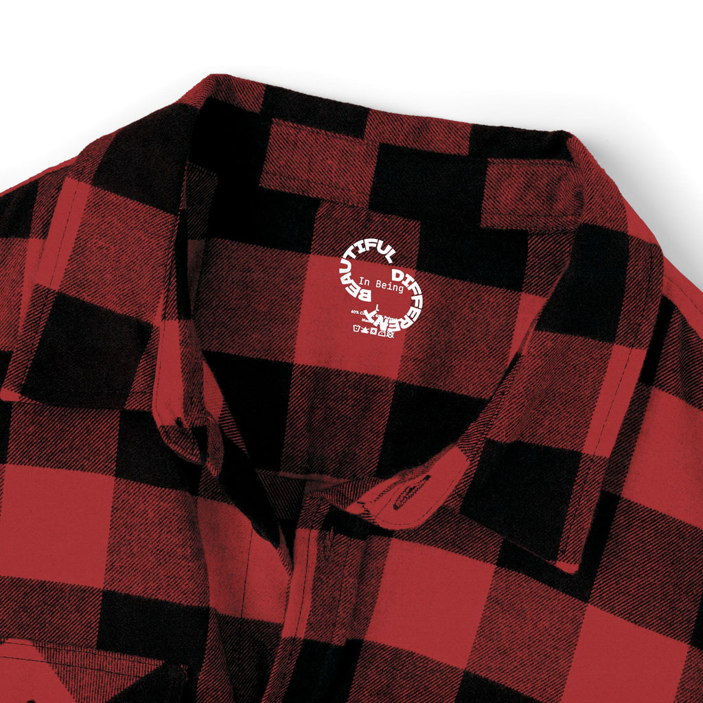 PENGU "Penguin Threads" Buffalo Plaid Flannel Shirt — Branded Logo Chest & Back