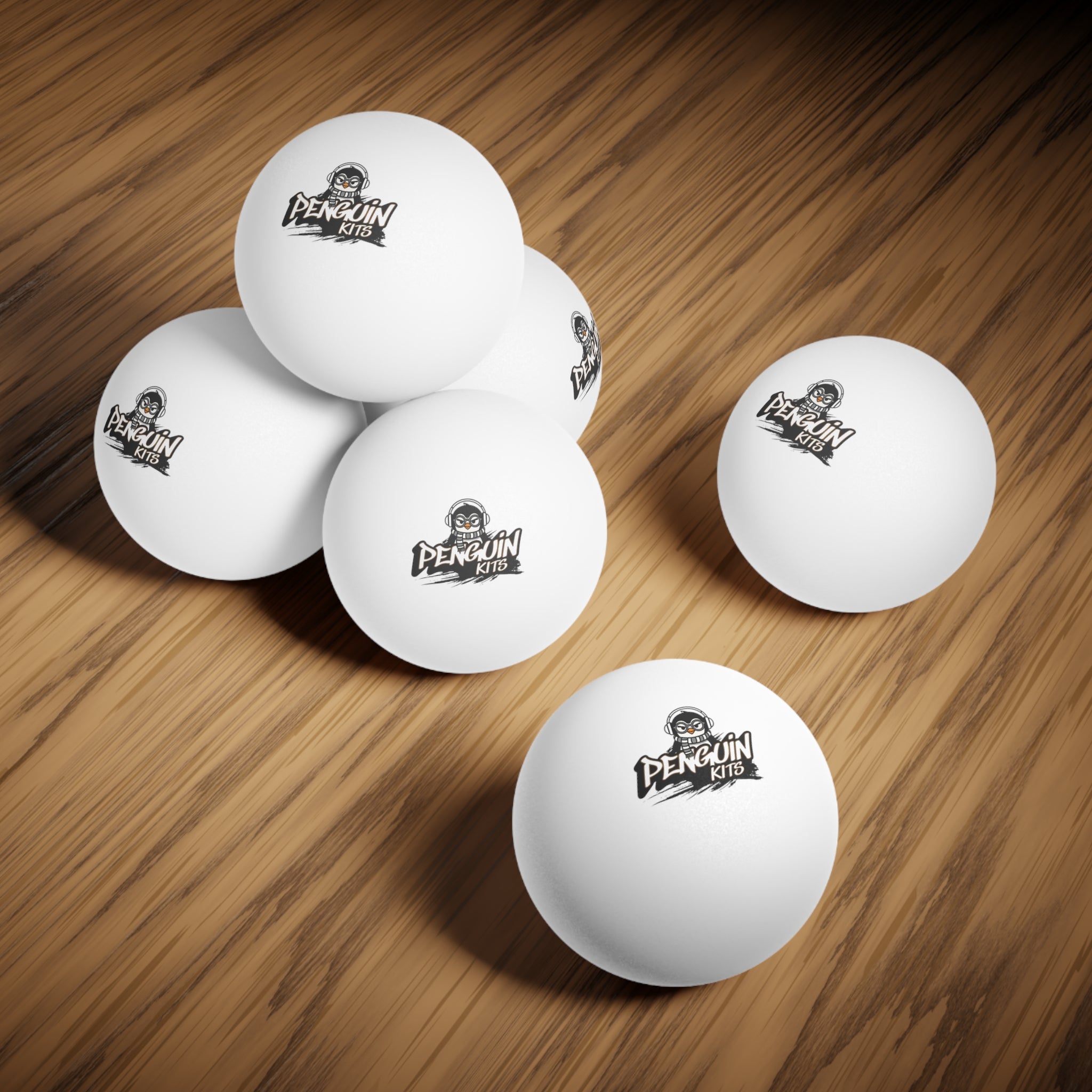 PENGU Ping Pong Balls — Pack of 6 with Penguin Kits Logo