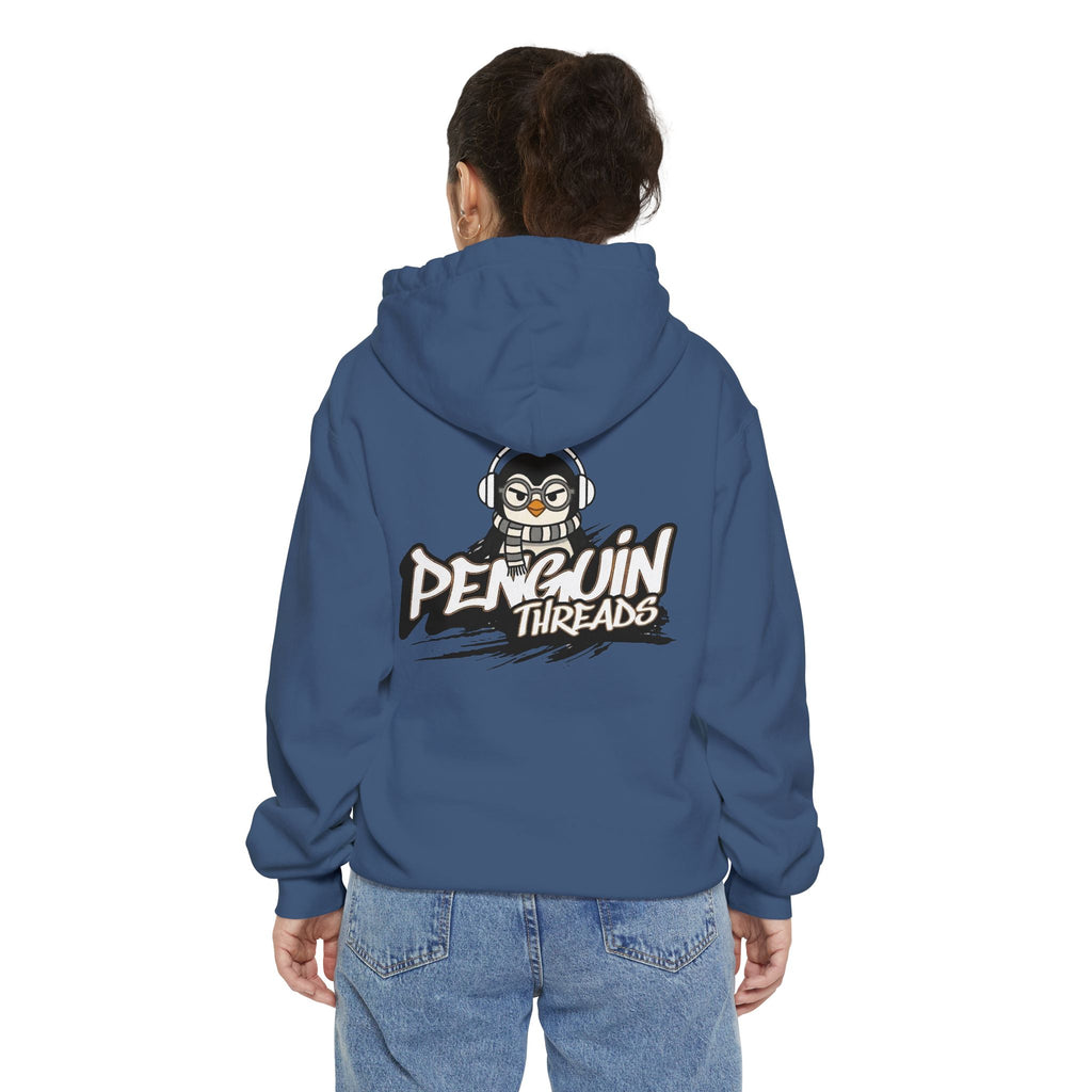 PENGU Penguin Threads Hoodie — Minimal "TMJ" Chest Graphic