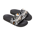 PENGU Penguin Gear Men's Slide Sandals – Adjustable Removable Strap Casual Pool & Beach Slides