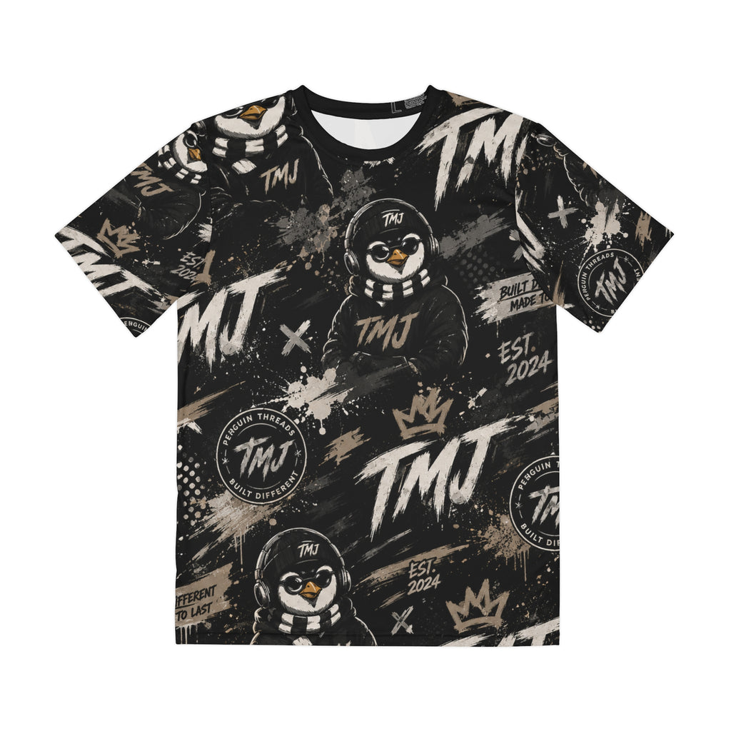 PENGU TMJ Penguin Graphic Tee — All-Over Print Streetwear T-Shirt