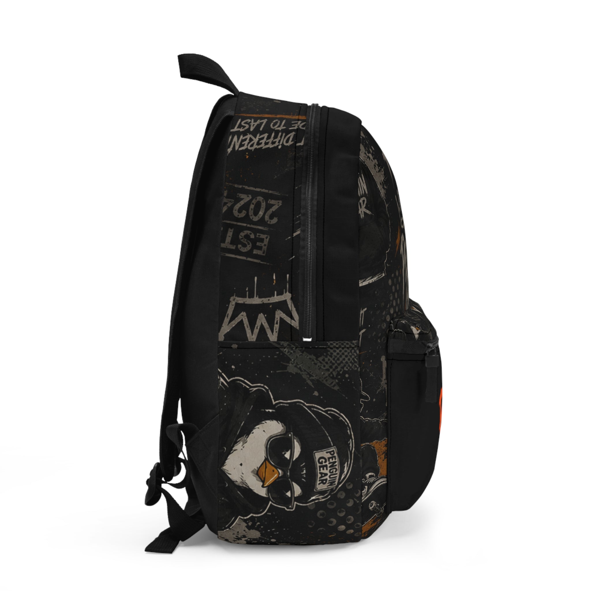 PENGU Backpack Penguin Gear 'PW' Graphic – Streetwear Logo School Bag
