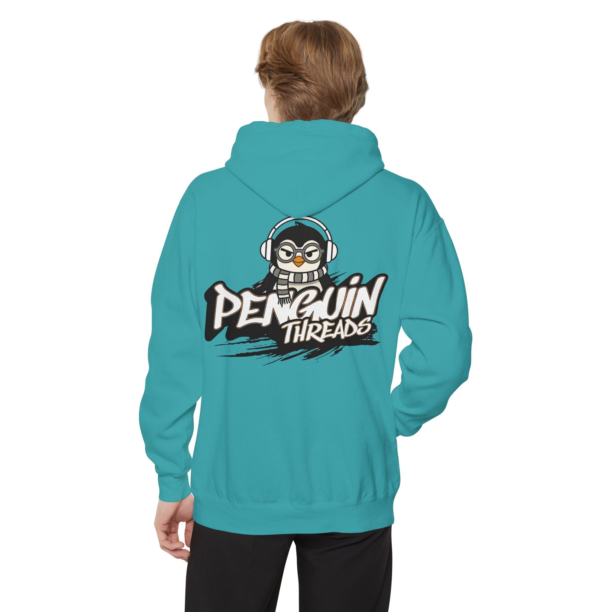 PENGU Penguin Threads Hoodie — Minimal "TMJ" Chest Graphic