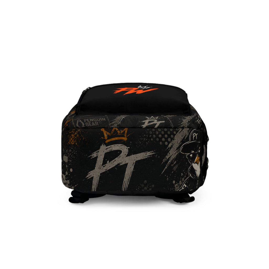 PENGU Backpack Penguin Gear 'PW' Graphic – Streetwear Logo School Bag
