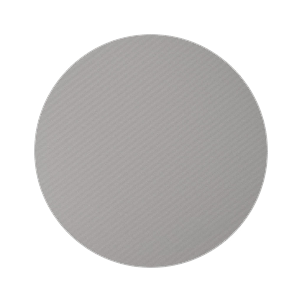 PENGU WORLD Round Rug — Black Logo Accent Rug