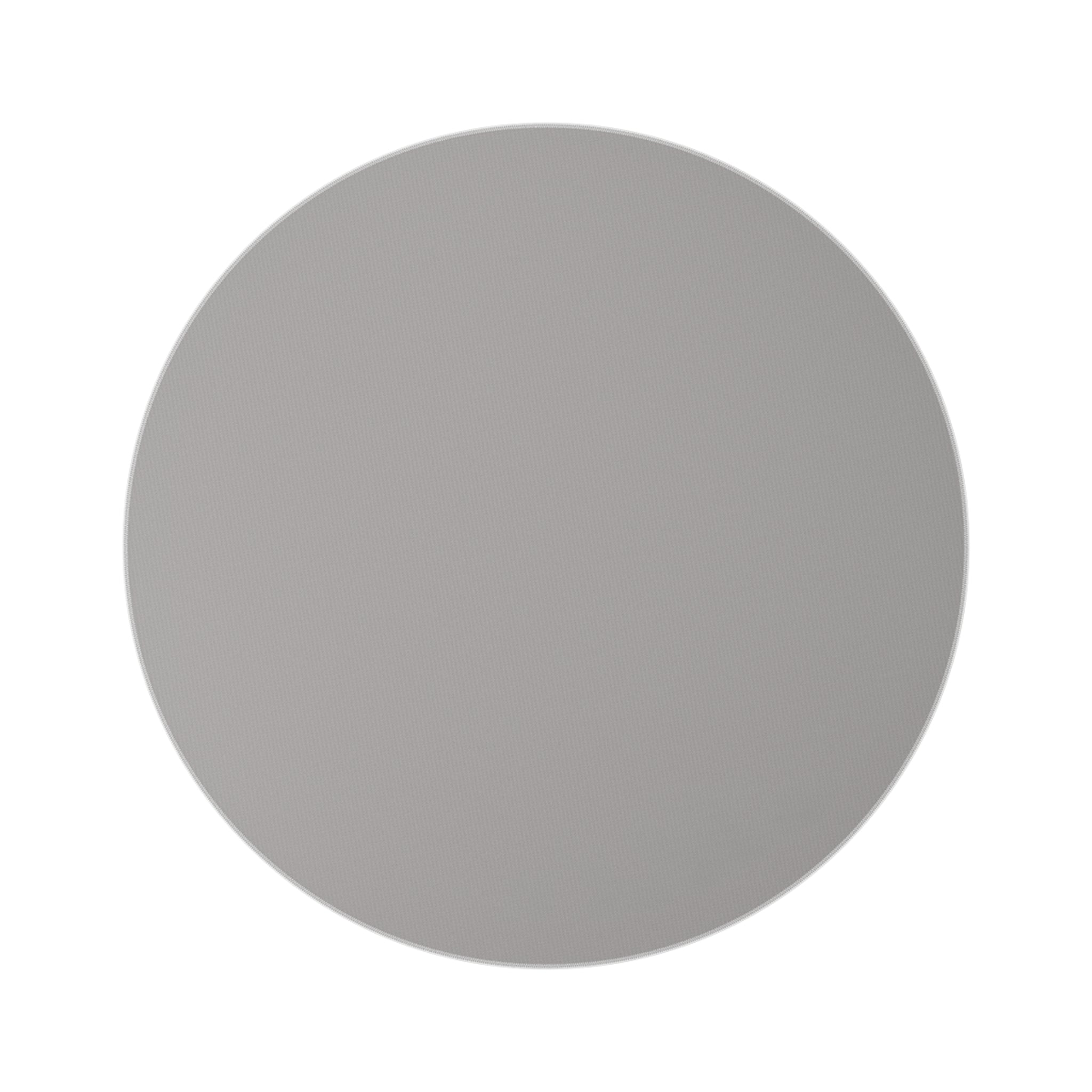 PENGU WORLD Round Rug — Black Logo Accent Rug
