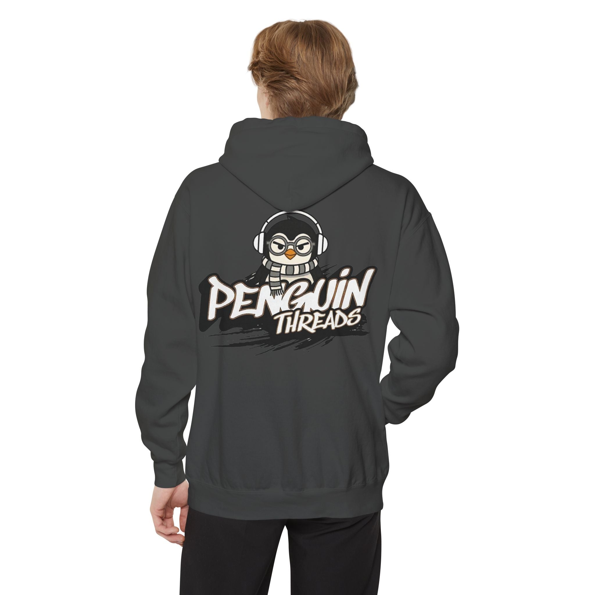 PENGU Penguin Threads Hoodie — Minimal "TMJ" Chest Graphic