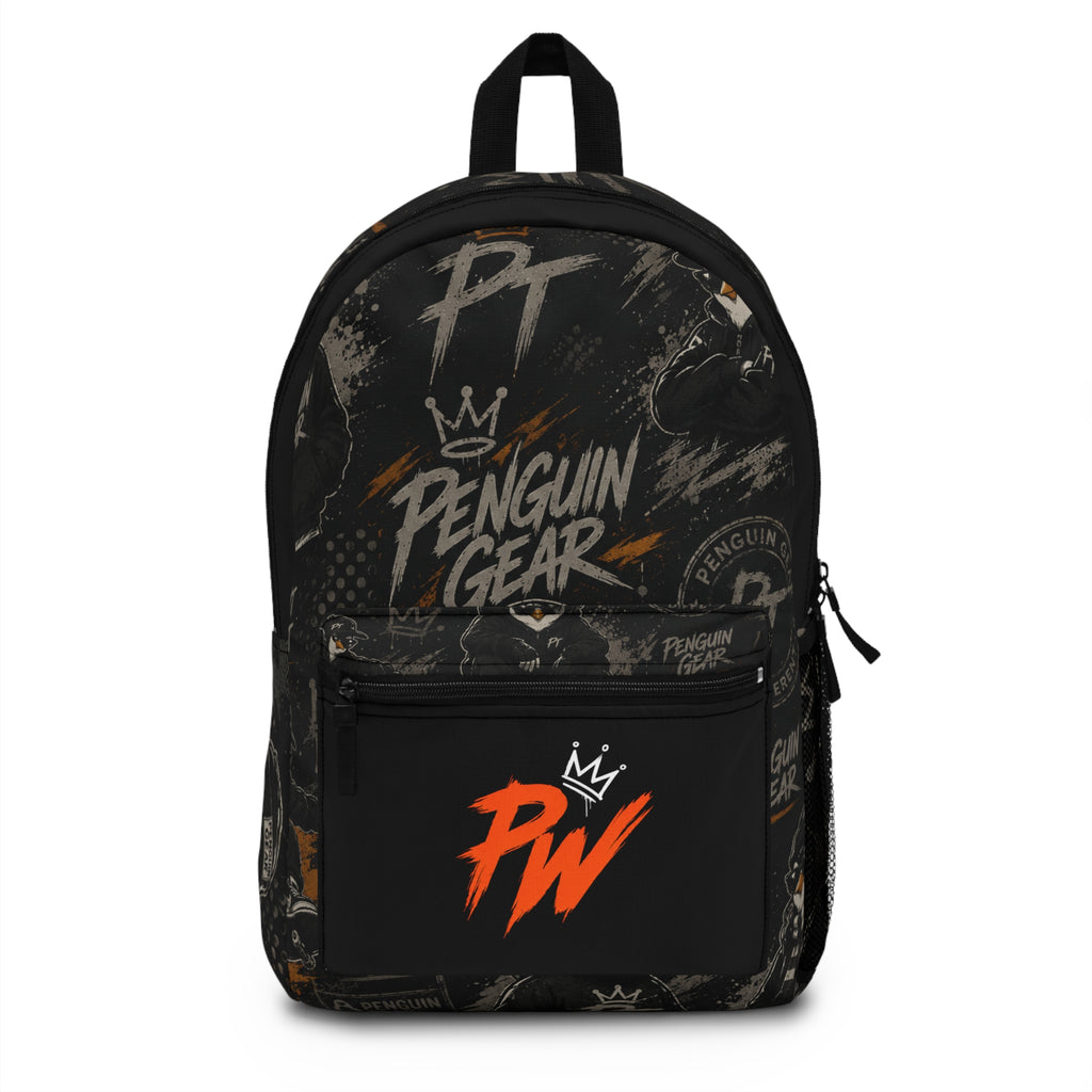 PENGU Backpack Penguin Gear 'PW' Graphic – Streetwear Logo School Bag