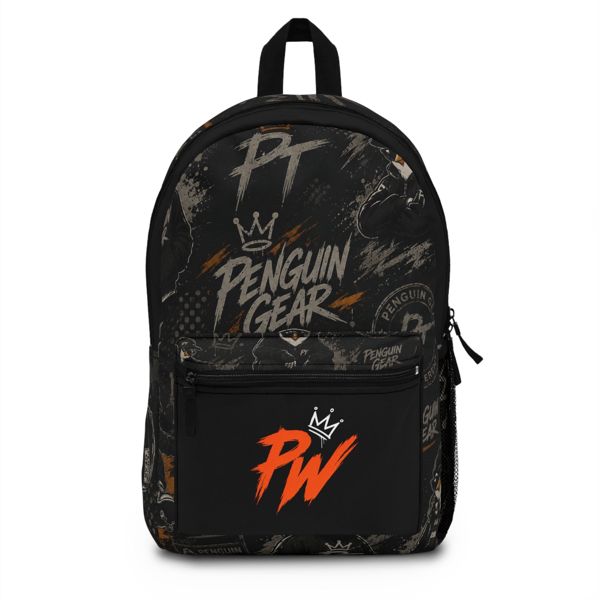 PENGU Backpack Penguin Gear 'PW' Graphic – Streetwear Logo School Bag