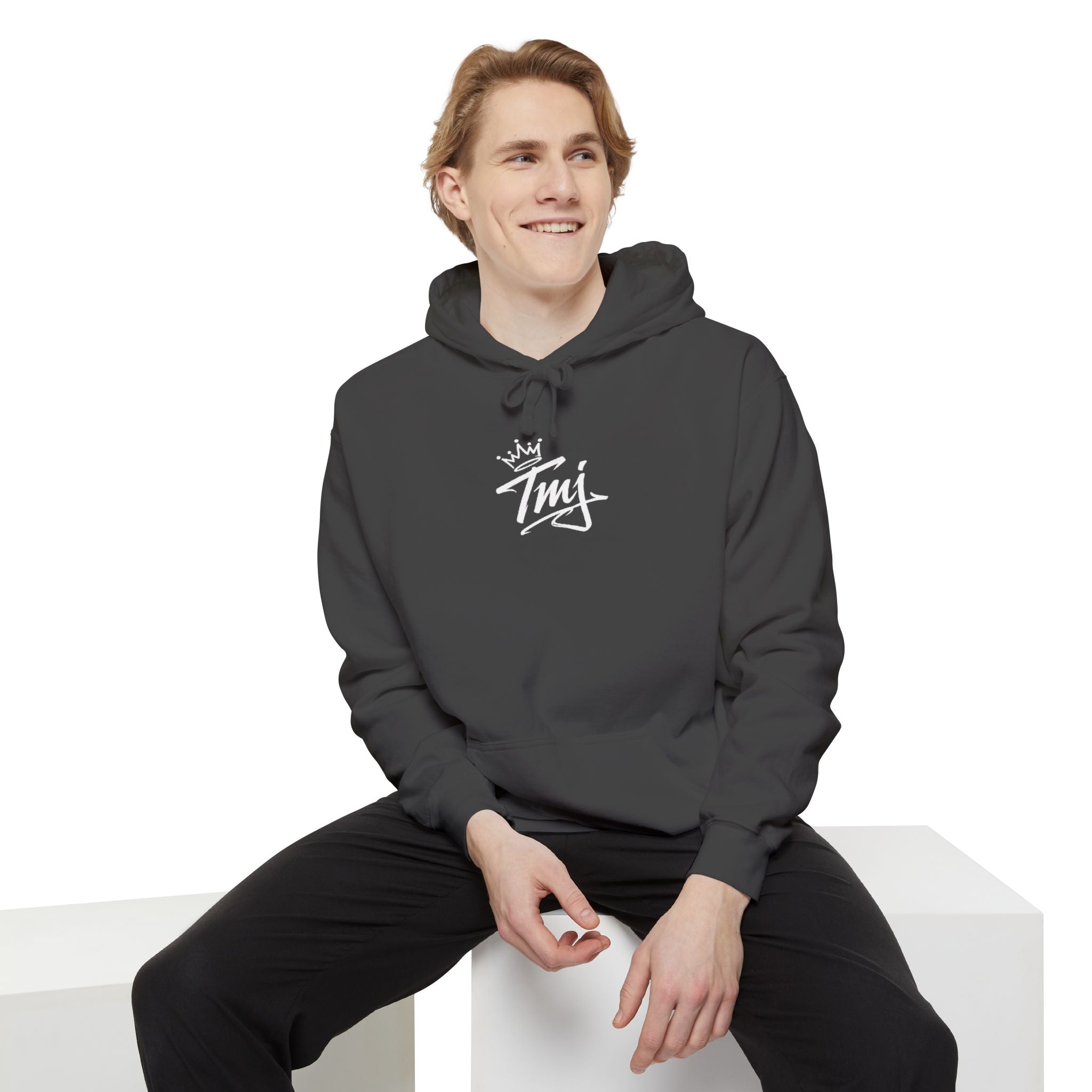 PENGU Penguin Threads Hoodie — Minimal "TMJ" Chest Graphic