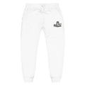 PENGU Embroidered Cloud Crew Sweatpants — Cozy White Fleece Joggers