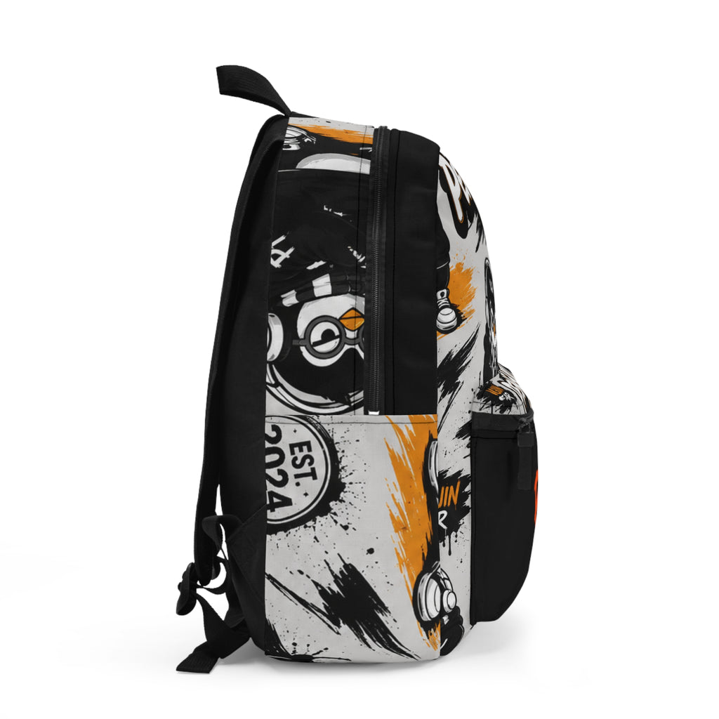 PENGU Backpack — Penguin Gear Streetwear Backpack with 'Penguin Gear' & PW Logo