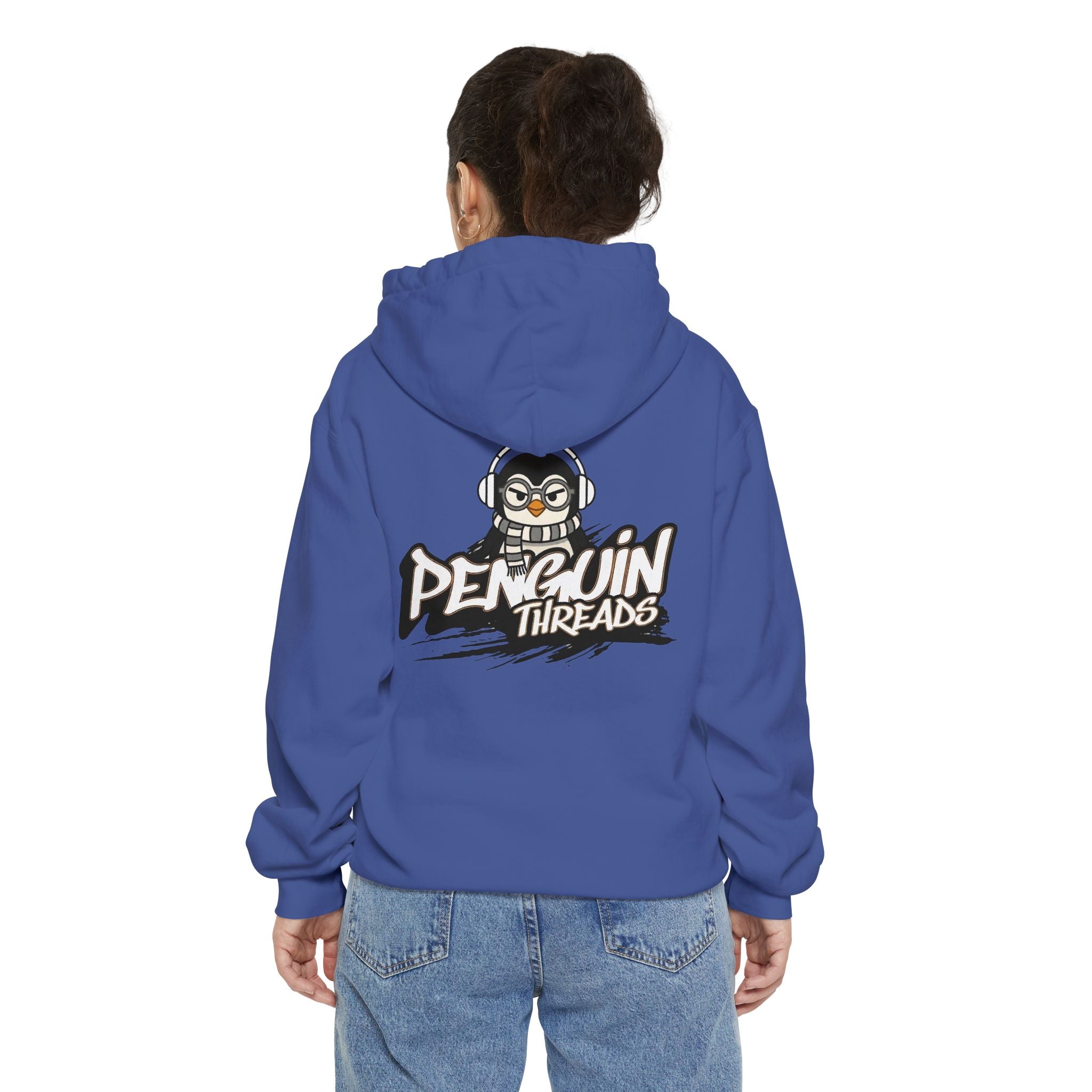 PENGU Penguin Threads Hoodie — Minimal "TMJ" Chest Graphic